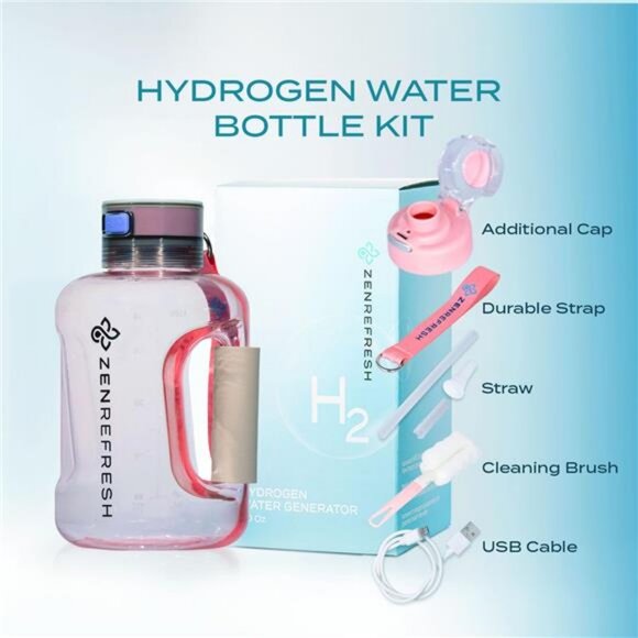 50 Oz Hydrogen Water Bottle, 2024 New SPE/PEM Technology, Large Gym Hydrogen - Picture 3 of 7
